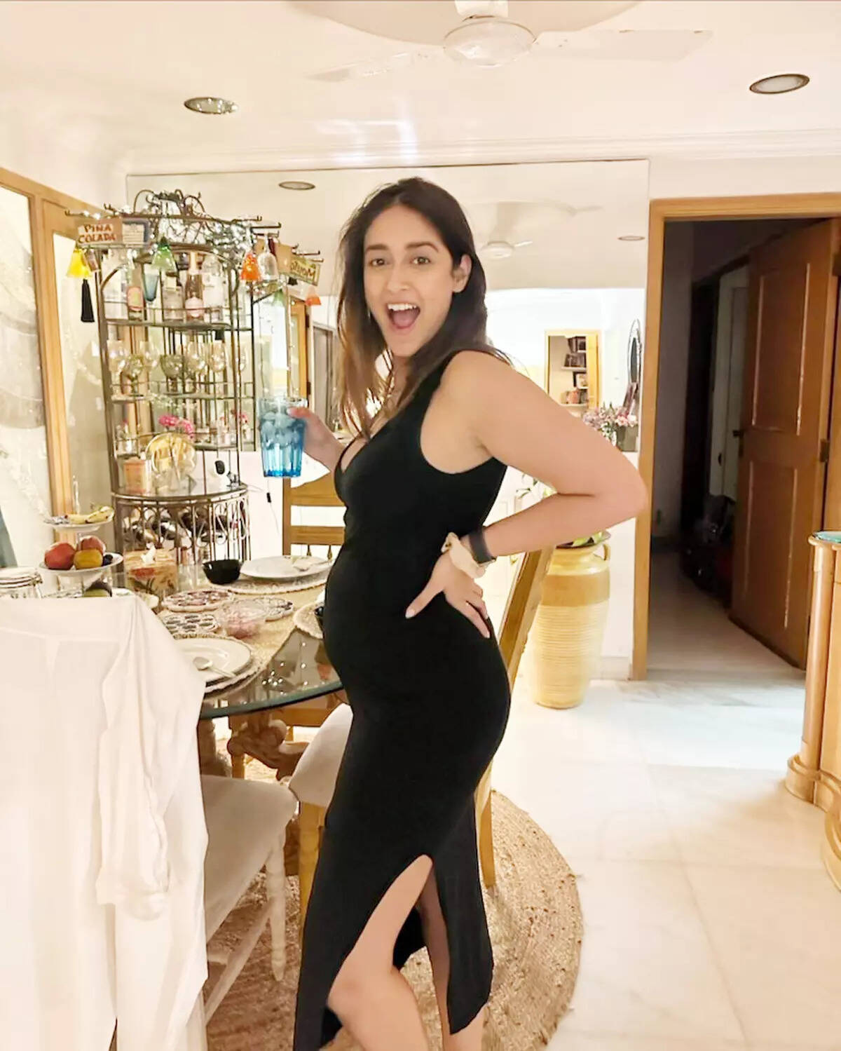 Ileana D'Cruz shows off her baby bump for the first time