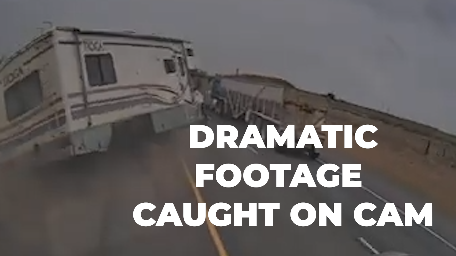 Dramatic visuals show exact moment an RV banged into a mini-truck on ...