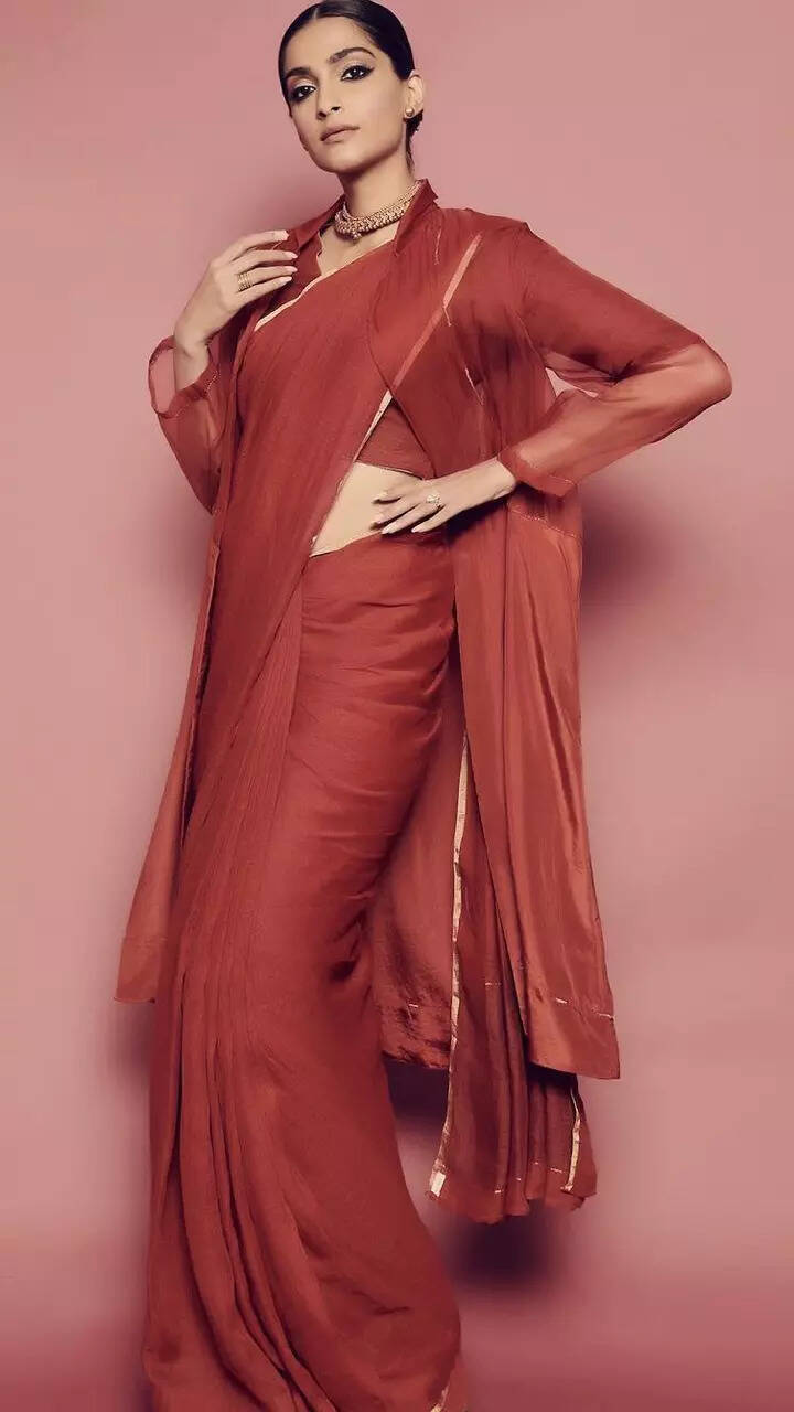 Sonam Kapoor's stylish saree looks