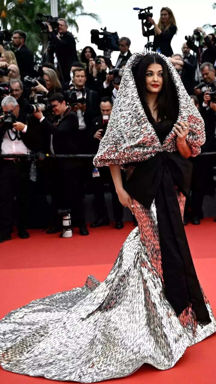 Aishwarya Rai makes her appearance at Cannes in mystical hooded couture gown