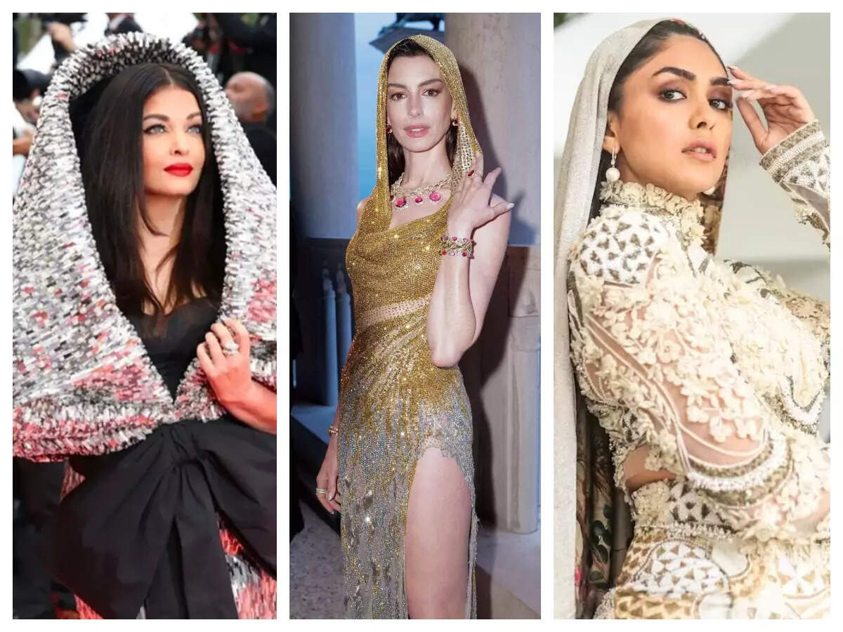 Aishwarya Rai Bachchan, Anne Hathway, Mrunal Thakur: Haute hooded couture looks