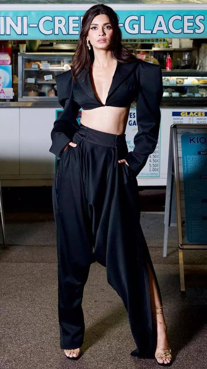 ​Cannes 2023: Diana Penty makes heads turn in a black cropped tuxedo