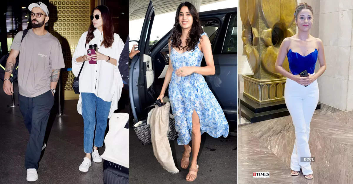 #ETimesSnapped: From Virat Kohli-Anushka Sharma to Janhvi Kapoor-Shehnaaz Gill, paparazzi pictures of your favourite celebs