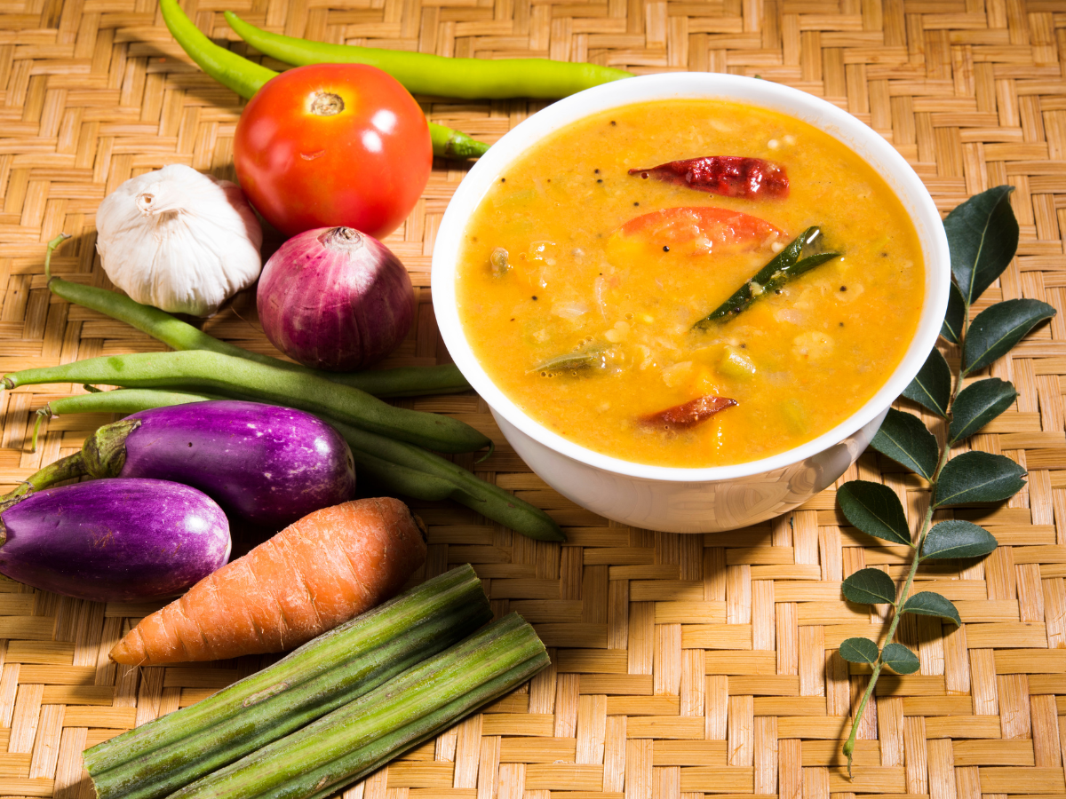 The story of how common South Indian Sambar was invented; recipe inside ...