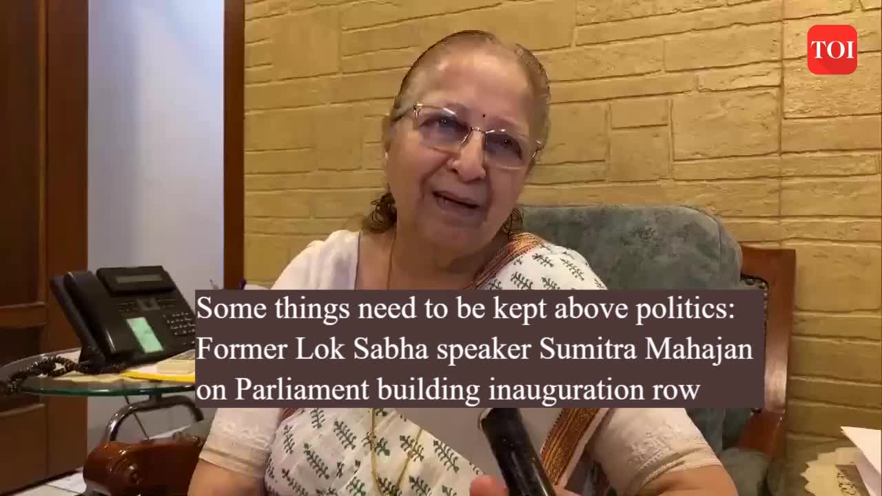 sumitra mahajan: Some things need to be kept above politics: Former Lok ...