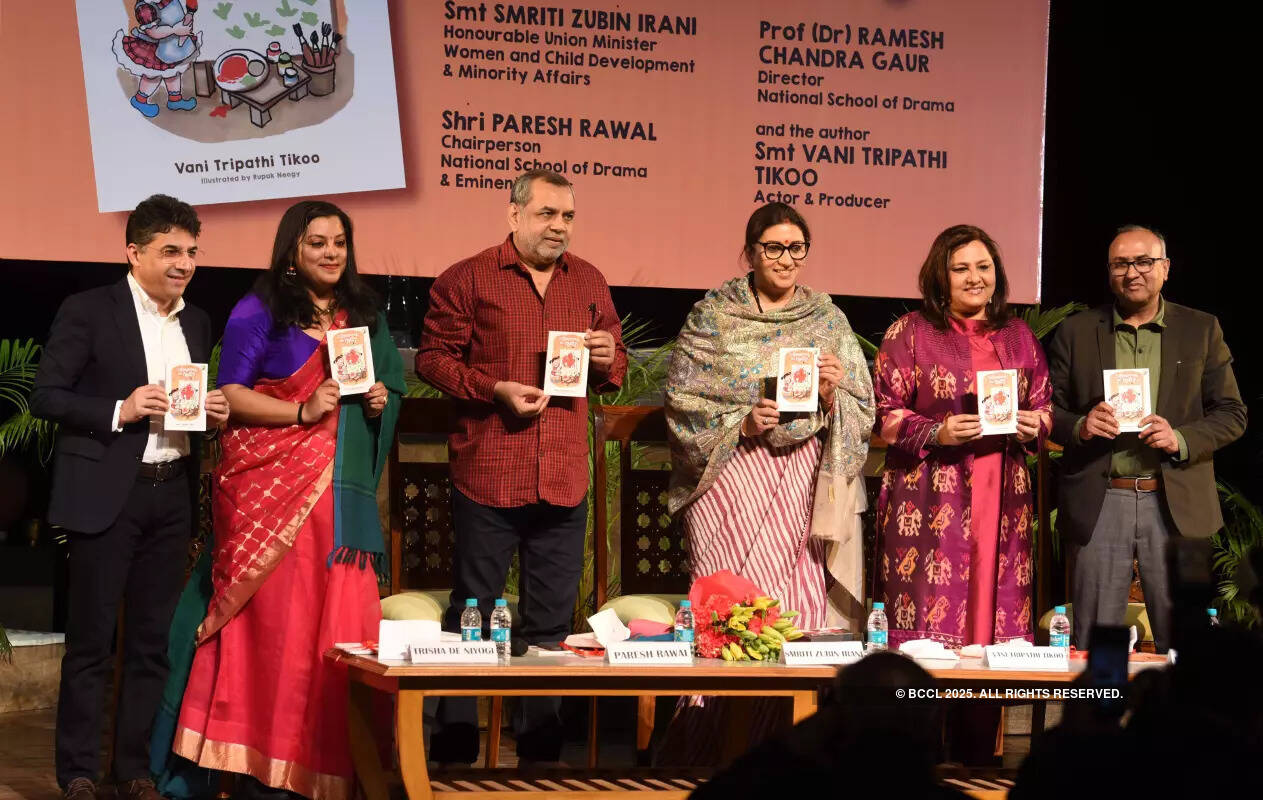 Smriti Irani, Paresh Rawal & others unveil Vani Tripathi Tikoo's children's book 'Why can't Elephants be red?'