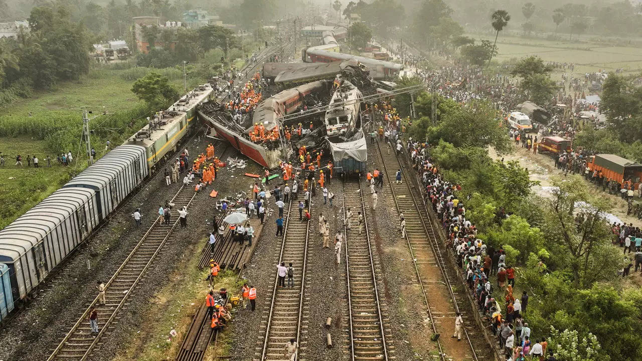 Odisha tragedy: How the 3 trains collided into each other | India News - Times of India