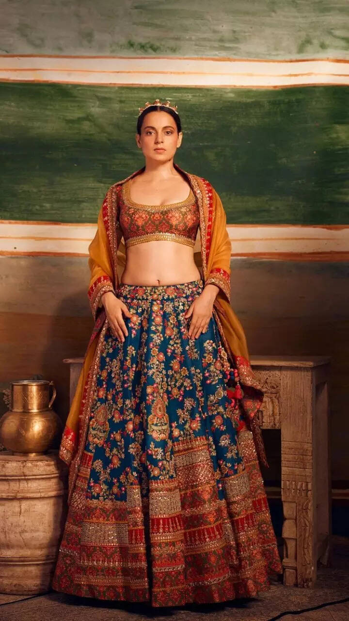 Kangana Ranaut's regal look in embroidered lehenga is ethnic dream come to life