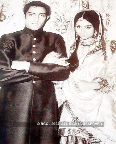 Mansoor Ali Khan Nawab of Pataudi with wife Sharmila Tagore