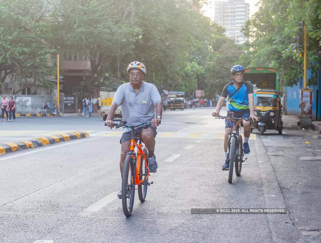World Bicycling Day: Cycling enthusiasts cruise through Bandra