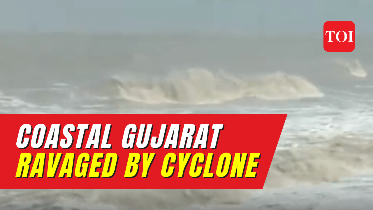Gujarat Coast witnesses impact of Cyclone Biparjoy with strong winds ...