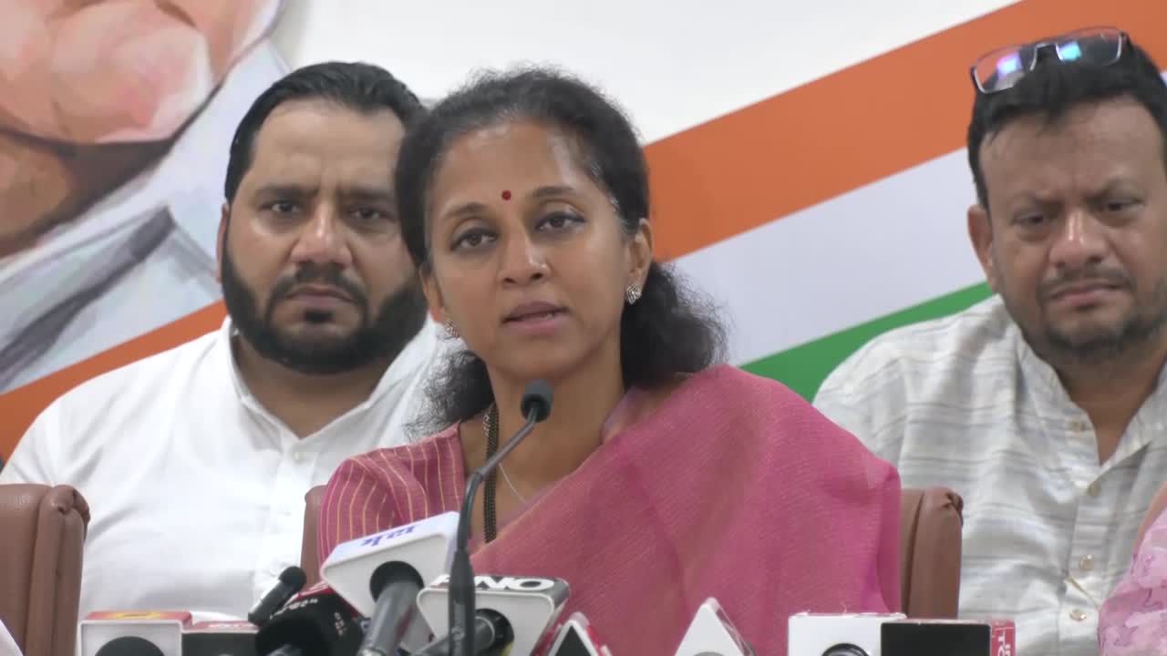 Supriya Sule Listen To Supriya Sules First Press Conference After Becoming Ncps Working President 1062