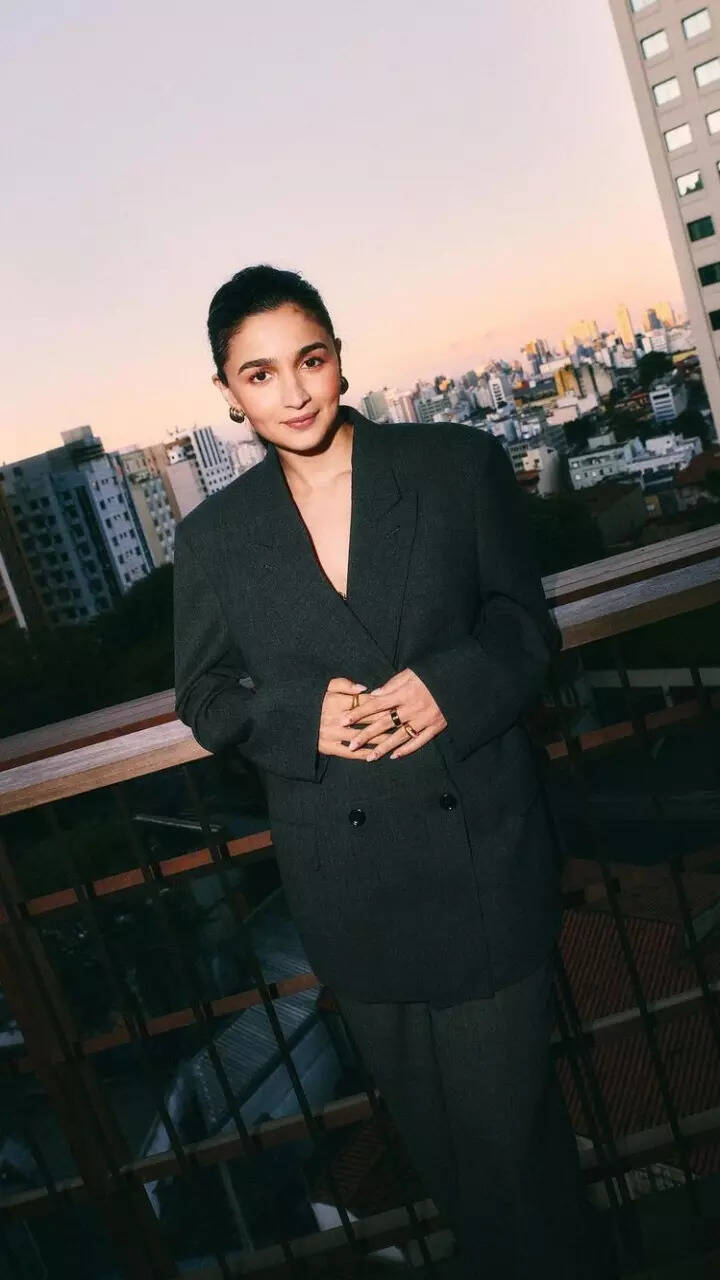 Alia Bhatt adds a stylish spin to power dressing in Gucci pantsuit