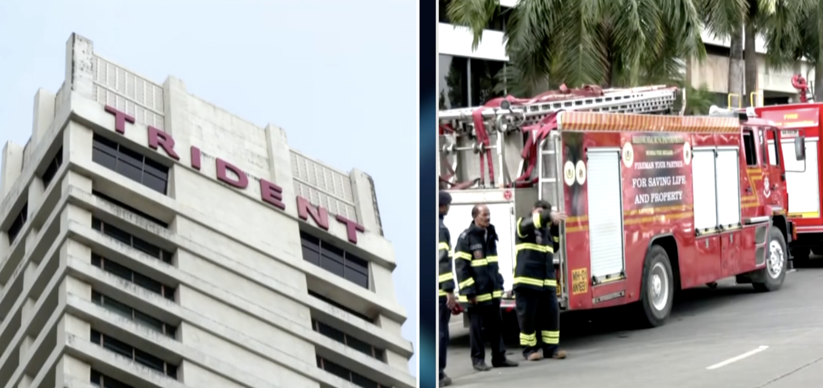 Mumbai Fire tenders reach Hotel Trident after videos of smoke from