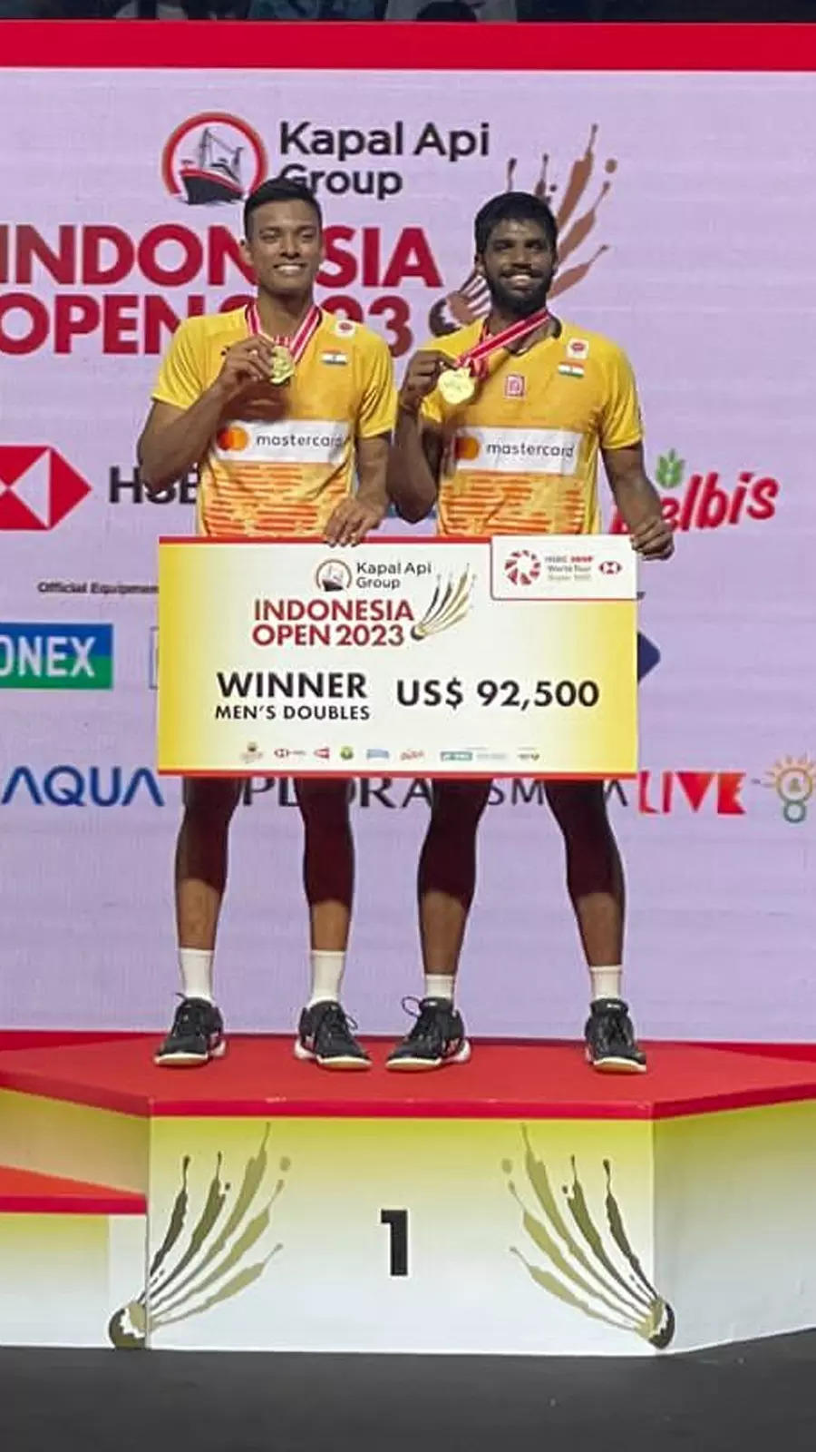 Satwiksairaj Rankireddy, Chirag Shetty win historic Indonesia Open title Times of India