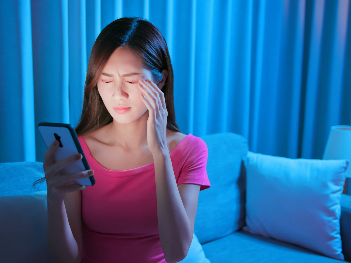 Picture of Yoga poses to relieve eye strain and digital eye fatigue