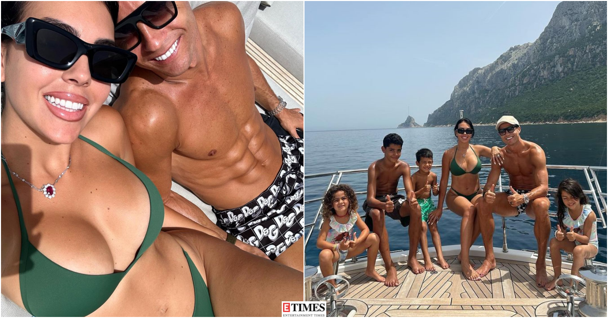 Christiano Ronaldo share the picture of Floral Pyjamas on his luxury Yacht.