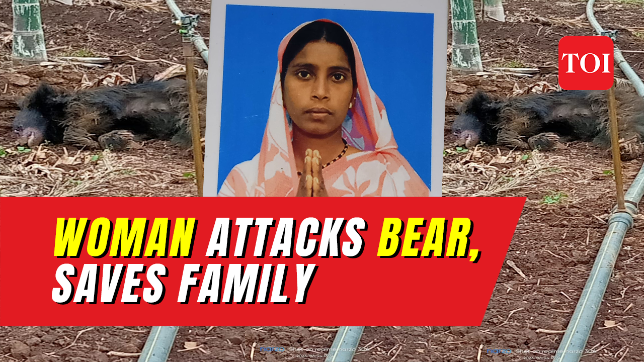farmland: Brave woman saves husband & brother from sloth bear attack in