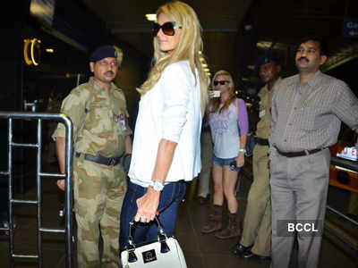 Paris Hilton leaves India