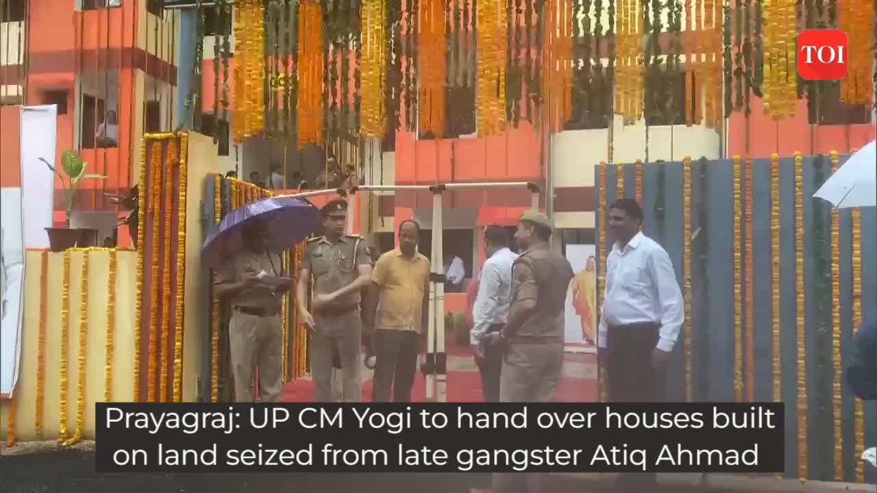 Prayagraj: UP CM Yogi to hand over houses built on land seized from ...