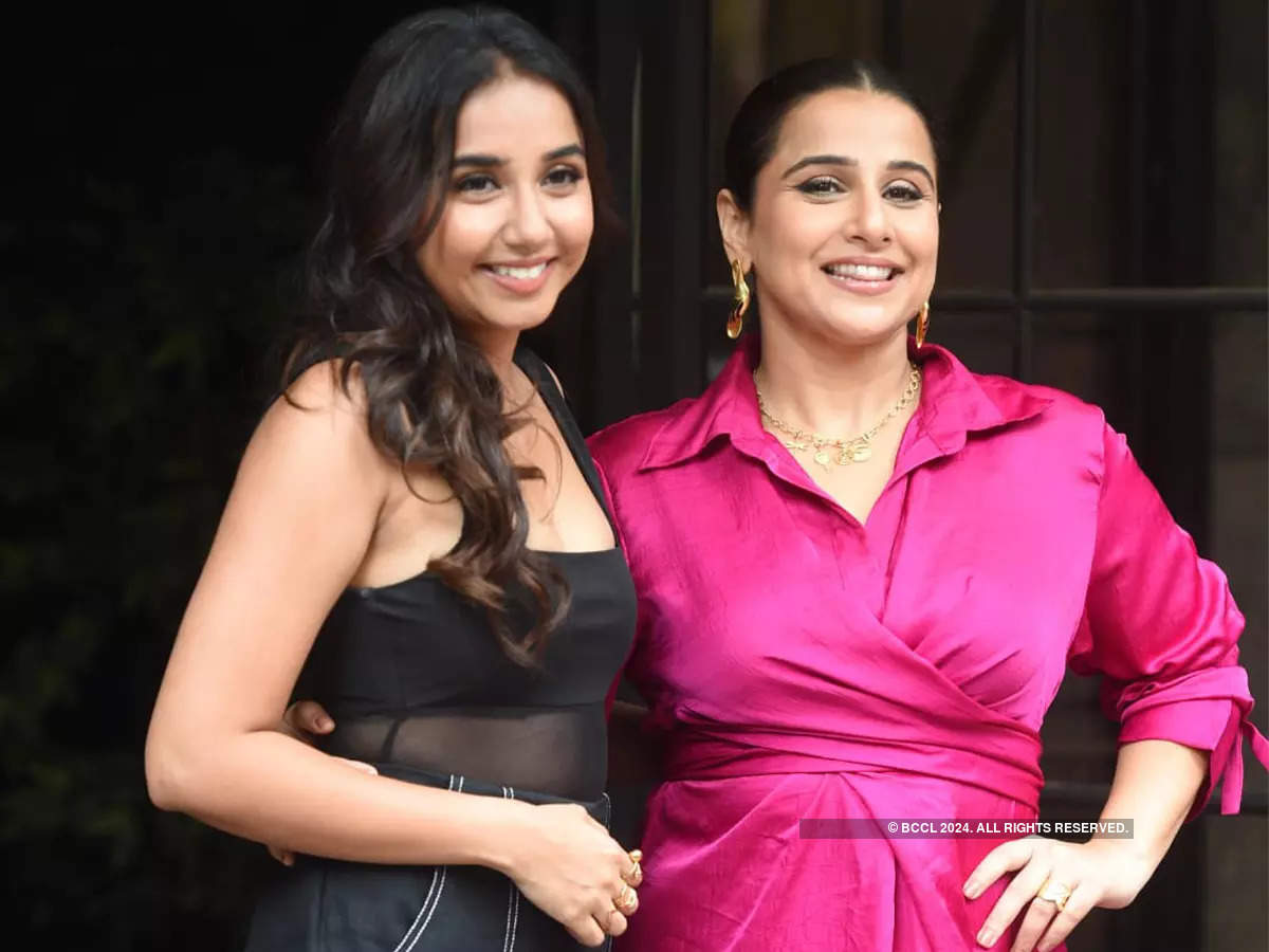 Vidya Balan and Prajakta Koli turn up in style at the promotional event of Neeyat