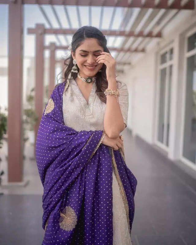 Mrunal Thakur is an ethereal dream in silver sharara set, see pictures from her ethnic wardrobe