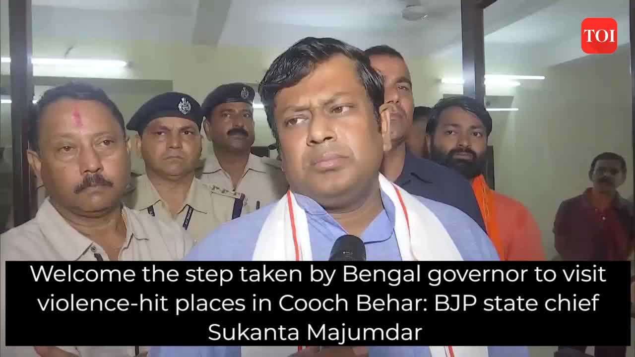 Welcome The Step Taken By Bengal Guv To Visit Violence Hit Cooch Behar Bjp State Chief Sukanta 5092