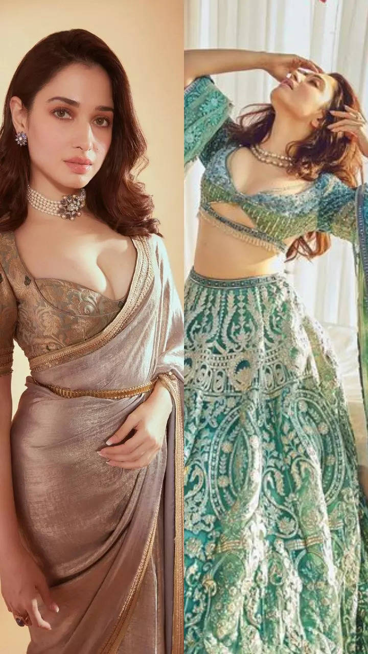 Desi swag! Kareena rocks a sari with a bralette - Rediff.com