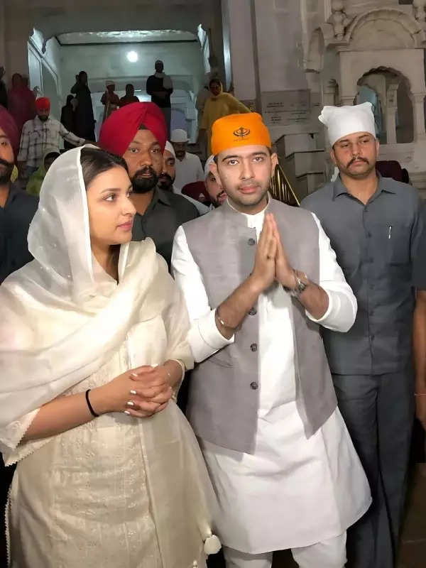 Parineeti Chopra and Raghav Chadha’s Golden Temple visit is all over the internet, see pics