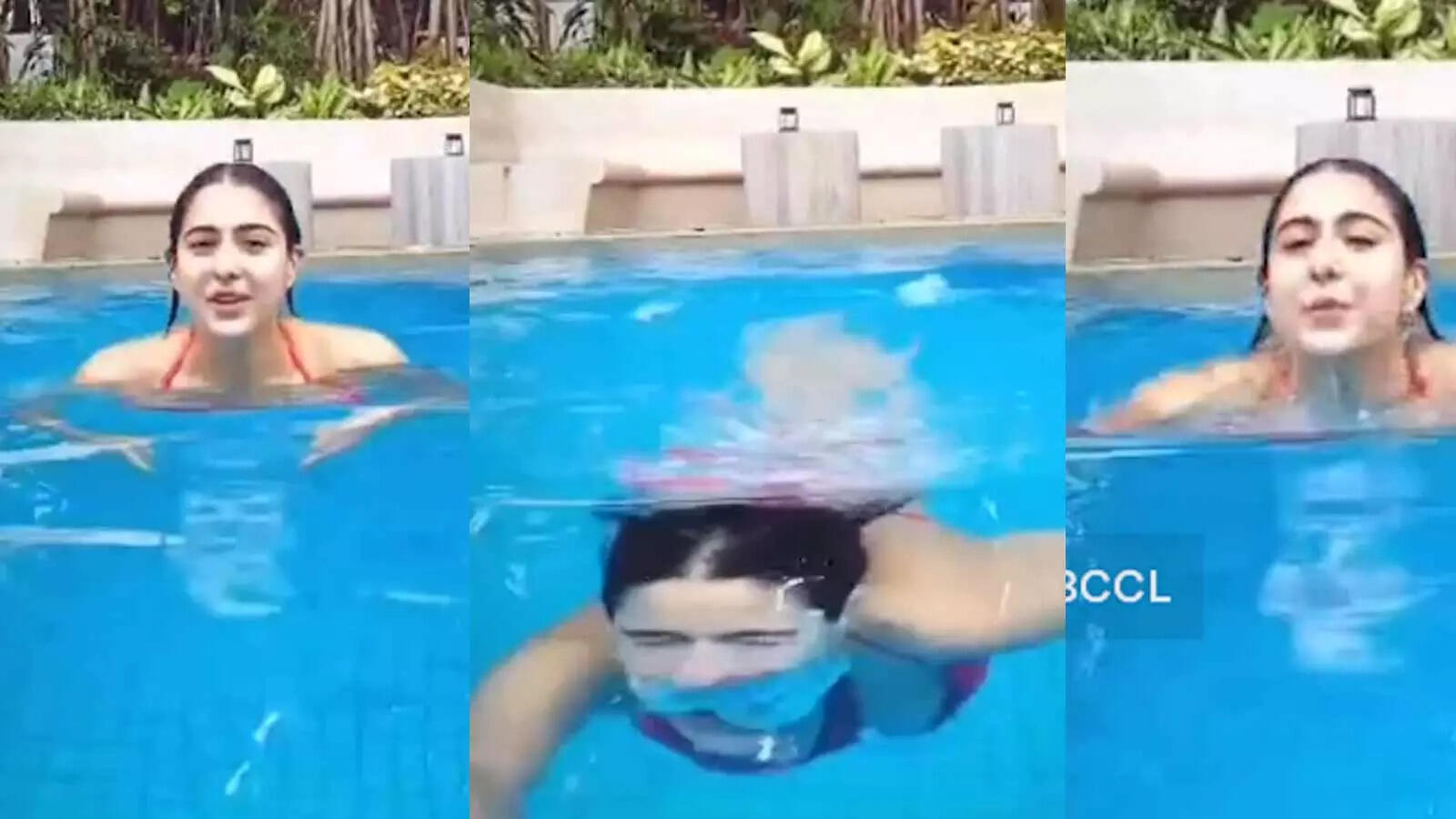 Sara Ali Khan beats summer heat in style, takes dip in the pool wearing ...