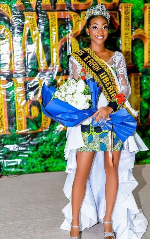 Miss Earth Liberia 2023: Salafana Geraldine Scott wins the crown, see pictures
