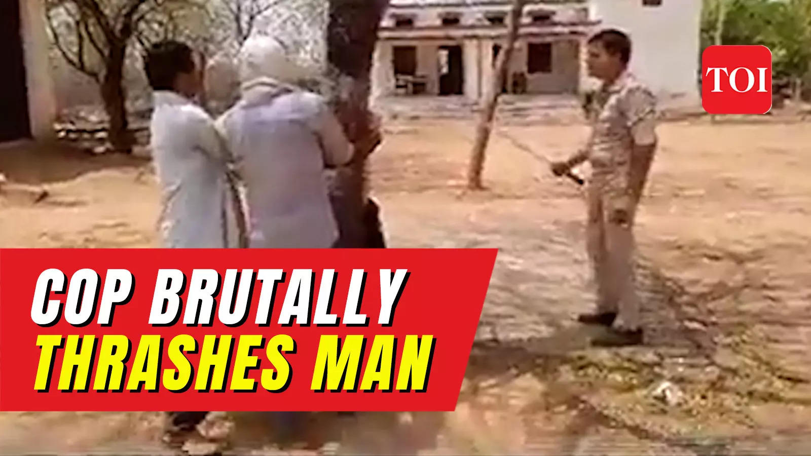 On Cam: Cop Thrashes Man In UP's Mirzapur