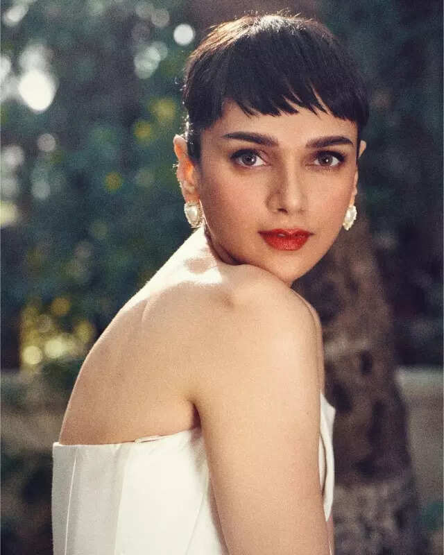 Aditi Rao Hydari recreates Audrey Hepburn's iconic look in white dress, see vintage-themed pictures