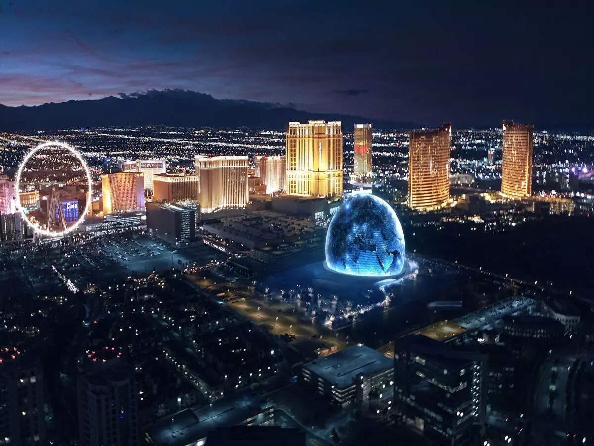 MSG Sphere in Las Vegas is the largest spherical structure in the world ...