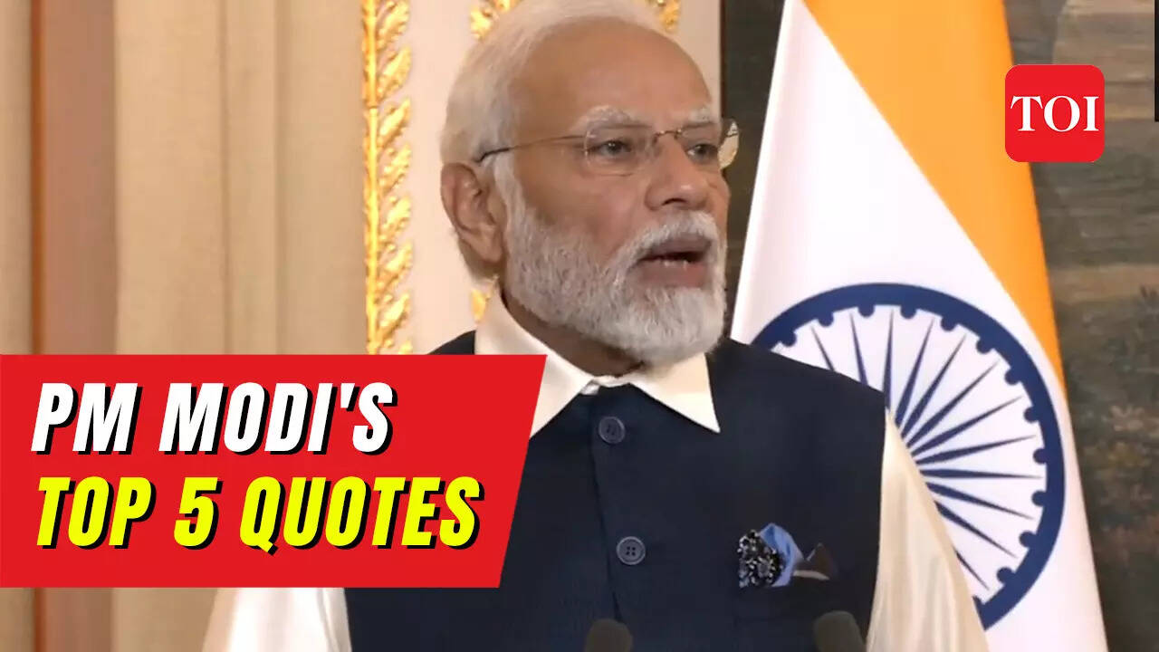 Top 5 quotes: What PM Modi said during his press statement in France