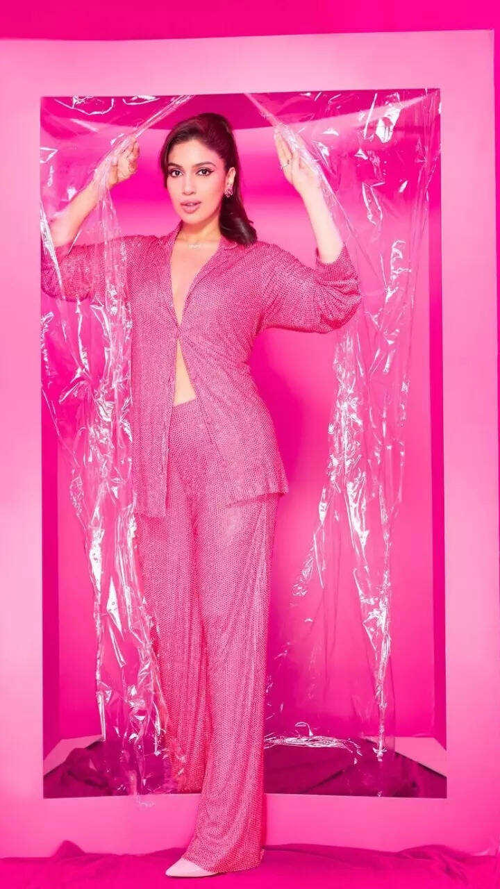 Bhumi Pednekar is in her 'Barbie era' in shimmery co-ord set