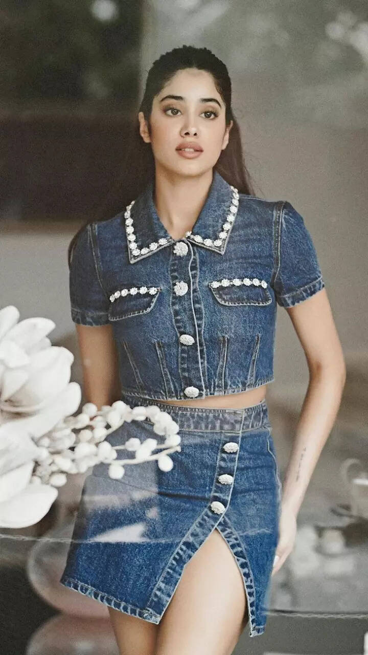 Janhvi Kapoor shows how to pull off denim-on-denim look in this chic outfit