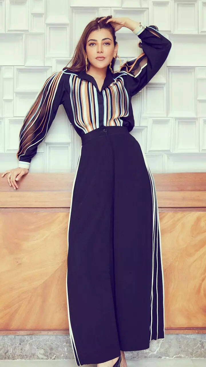 Kajal Aggarwal shows how to ace stripped co-ord like a boss