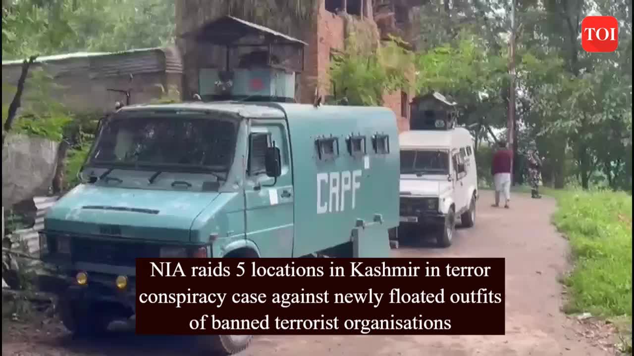 Nia Nia Raids At Multiple Locations In Three Districts Of Kashmir Region In Terror Related Case