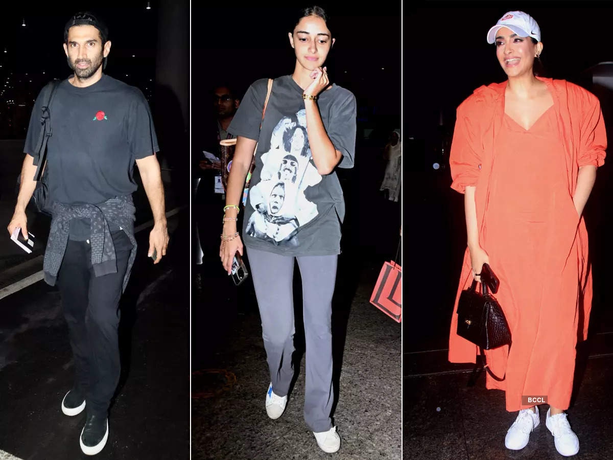 ​#ETimesSnapped: From Aditya Roy Kapur-Ananya Panday to Sonam Kapoor, paparazzi pictures of your favourite celebs​
