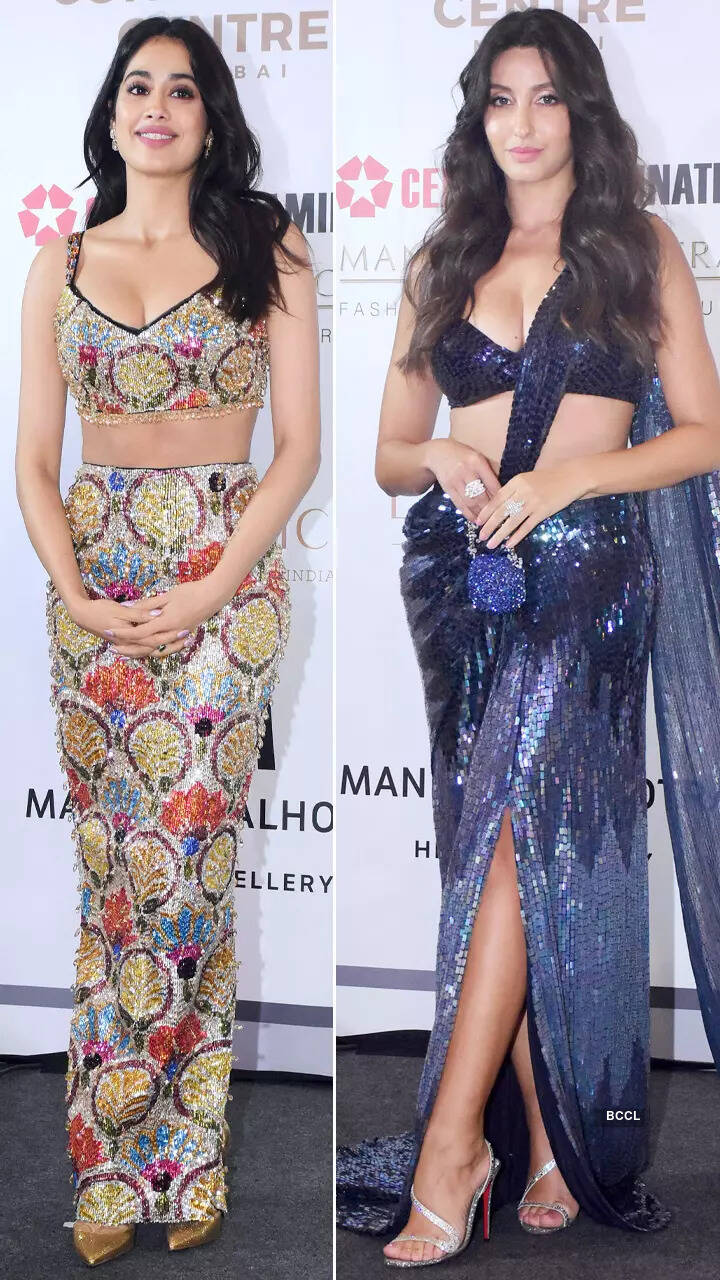 From Janhvi Kapoor to Nora Fatehi, stars turn heads at Manish Malhotra's show