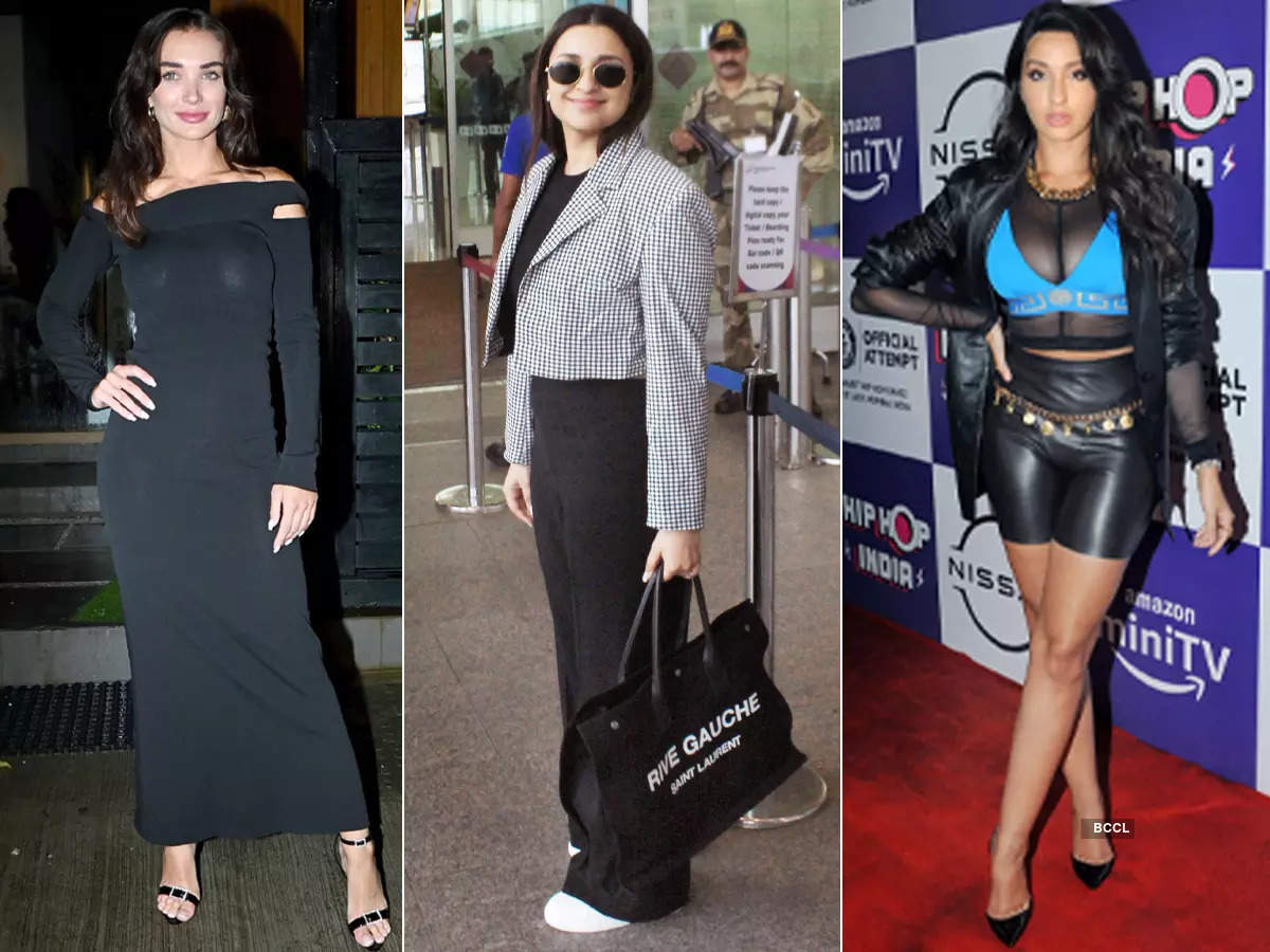 #ETimesSnapped: From Amy Jackson to Nora Fatehi, paparazzi pictures of your favourite celebs