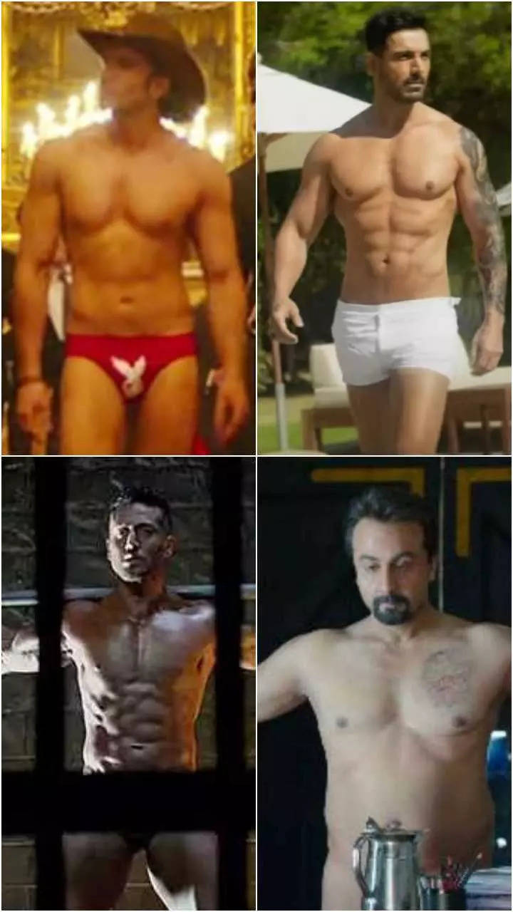 From Ranveer to Ranbir: Times when Bollywood actors went half-naked on big  screen | Times of India