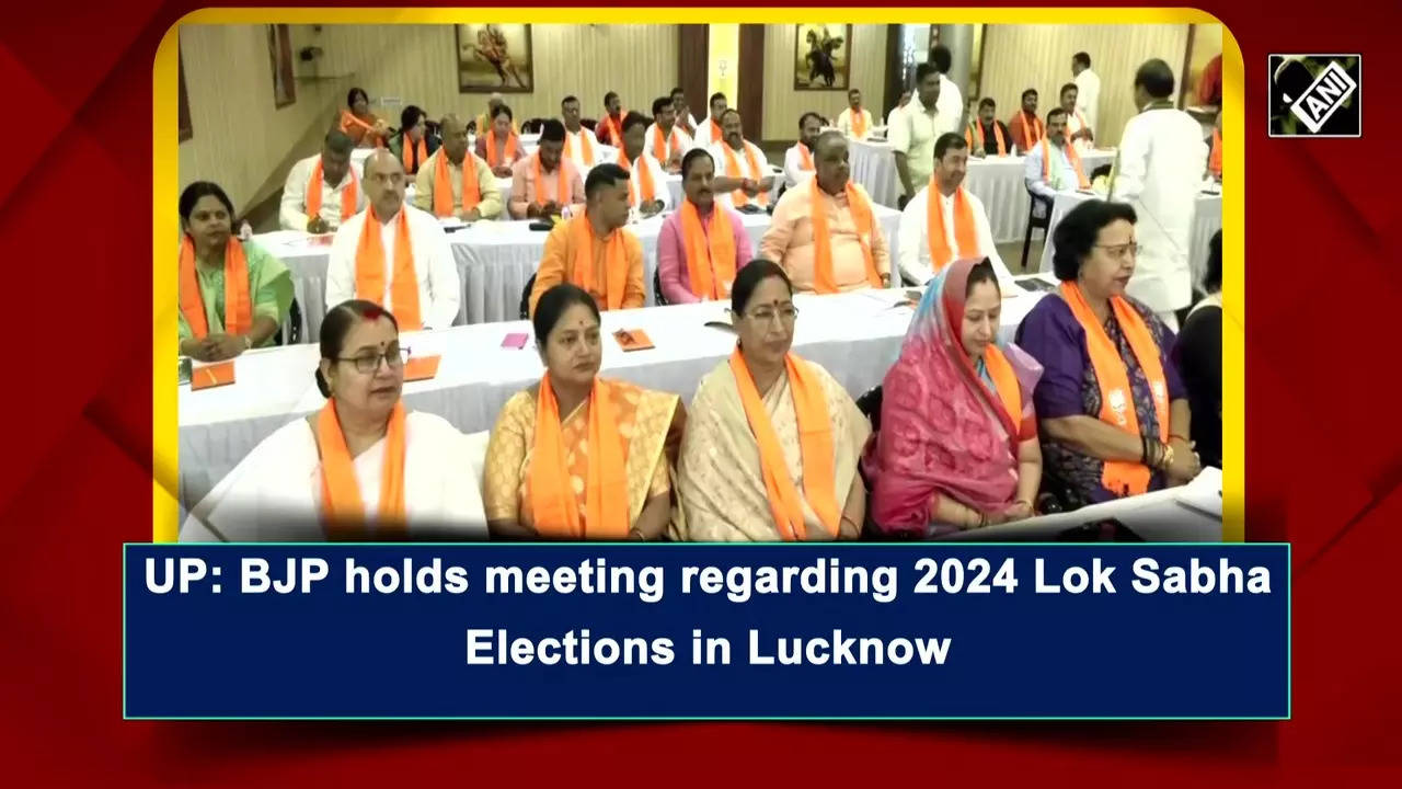 UP: BJP holds meeting regarding 2024 Lok Sabha Elections in Lucknow