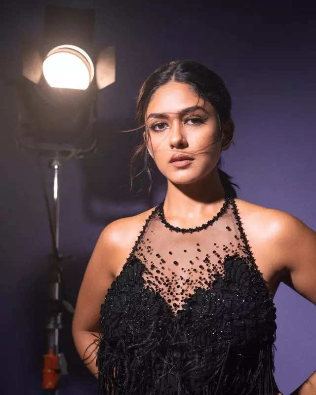 Mrunal Thakur serves glam in all-black looks with touch of bling, see stylish pictures