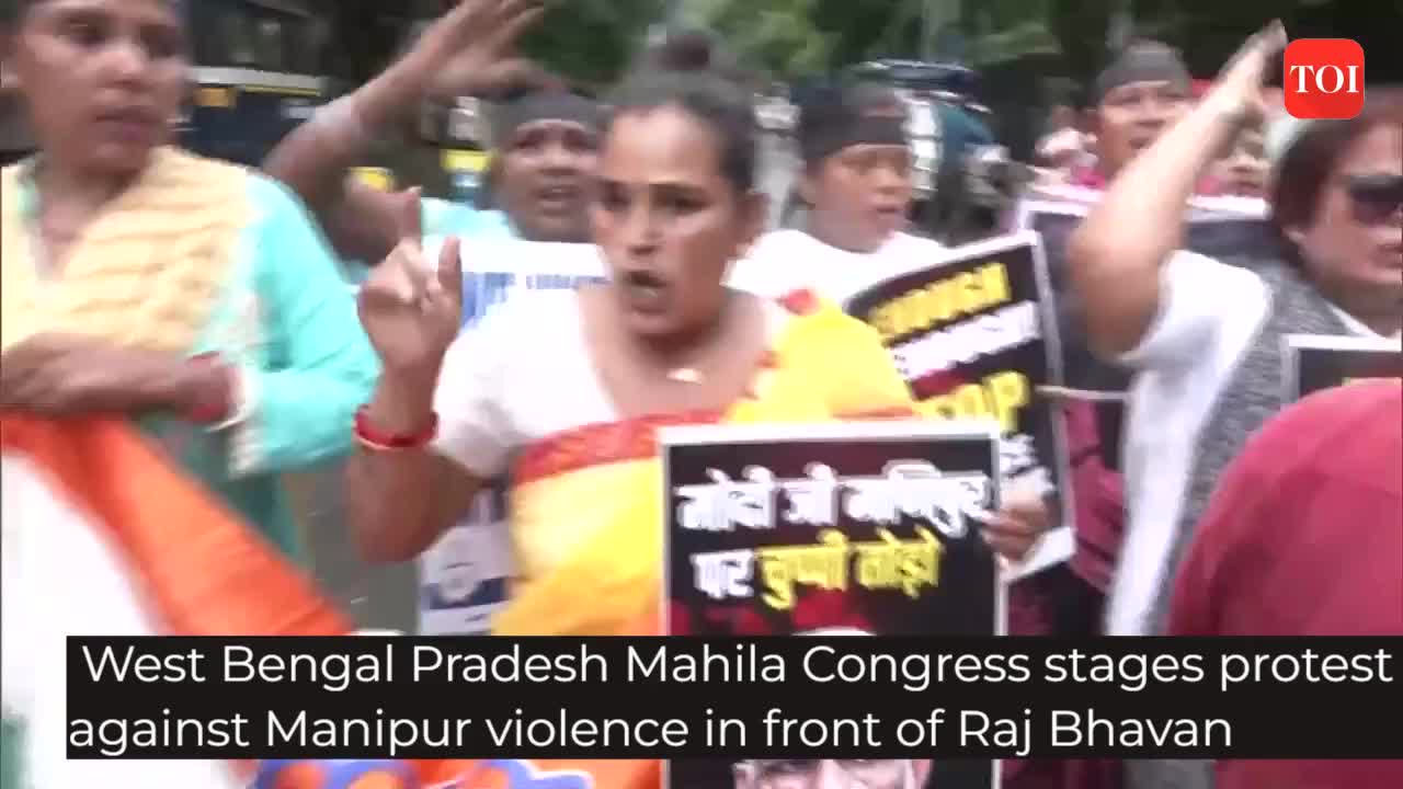 Kolkata West Bengal Pradesh Mahila Congress Stages Protest Against