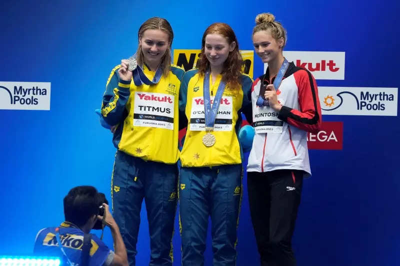 In pictures: Mollie O'Callaghan breaks 200m freestyle record to win gold at Swimming World Championships