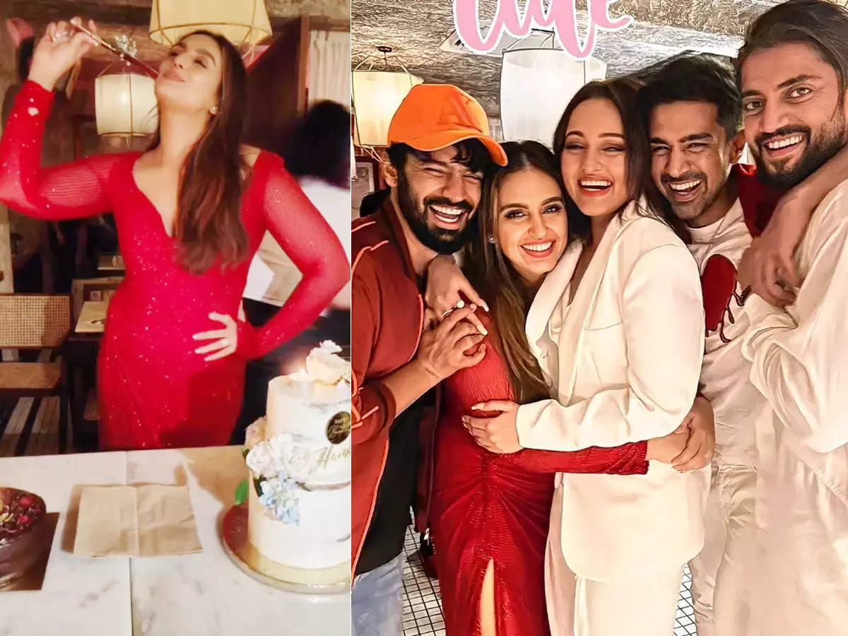 Fun-filled inside pictures from Huma Qureshi’s 37th birthday party with Sonakshi Sinha, Zaheer Iqbal, Rajkummar Rao & others