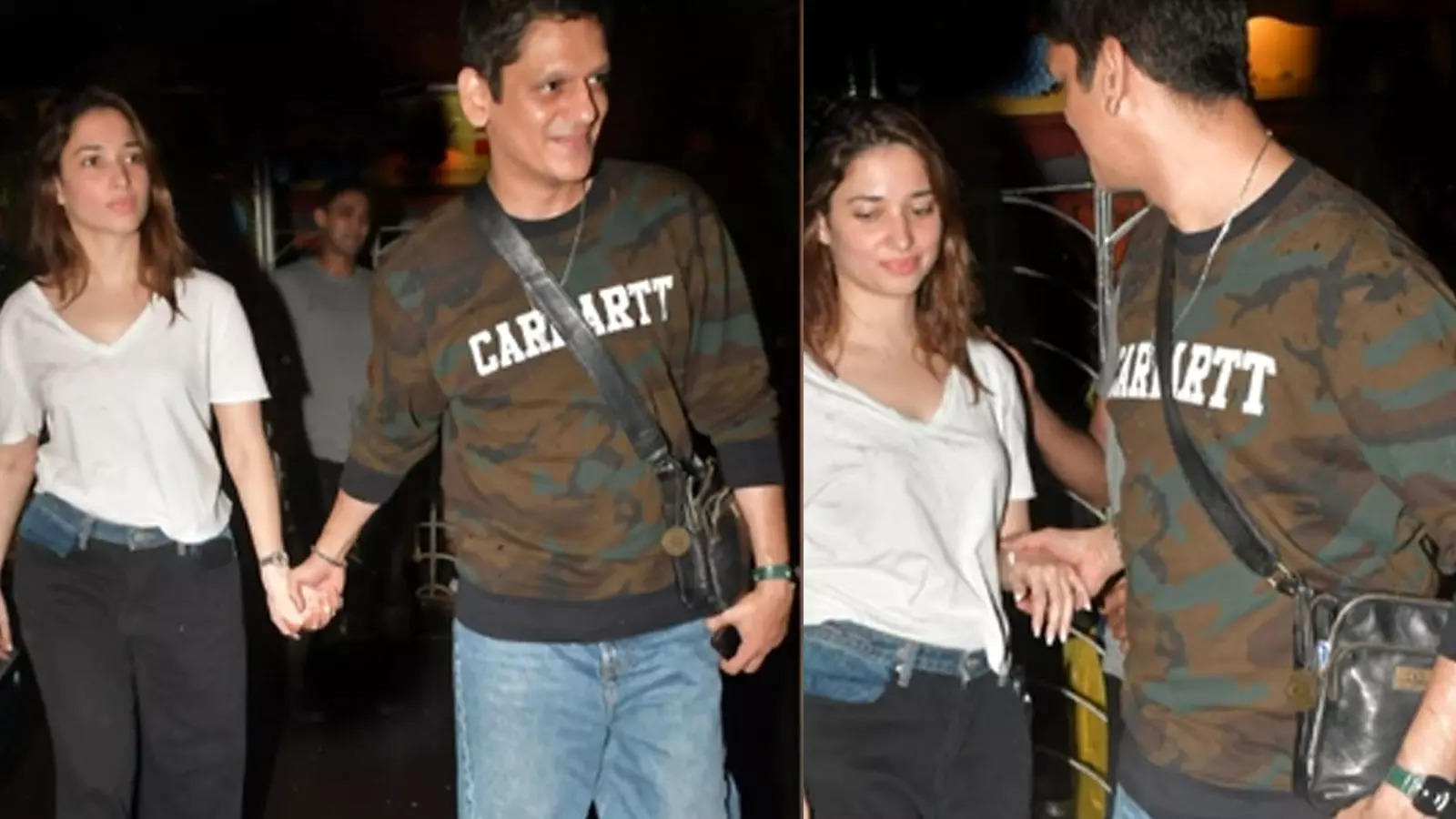 Tamannaah Bhatia, Vijay Varma papped walking hand-in-hand in Mumbai ...