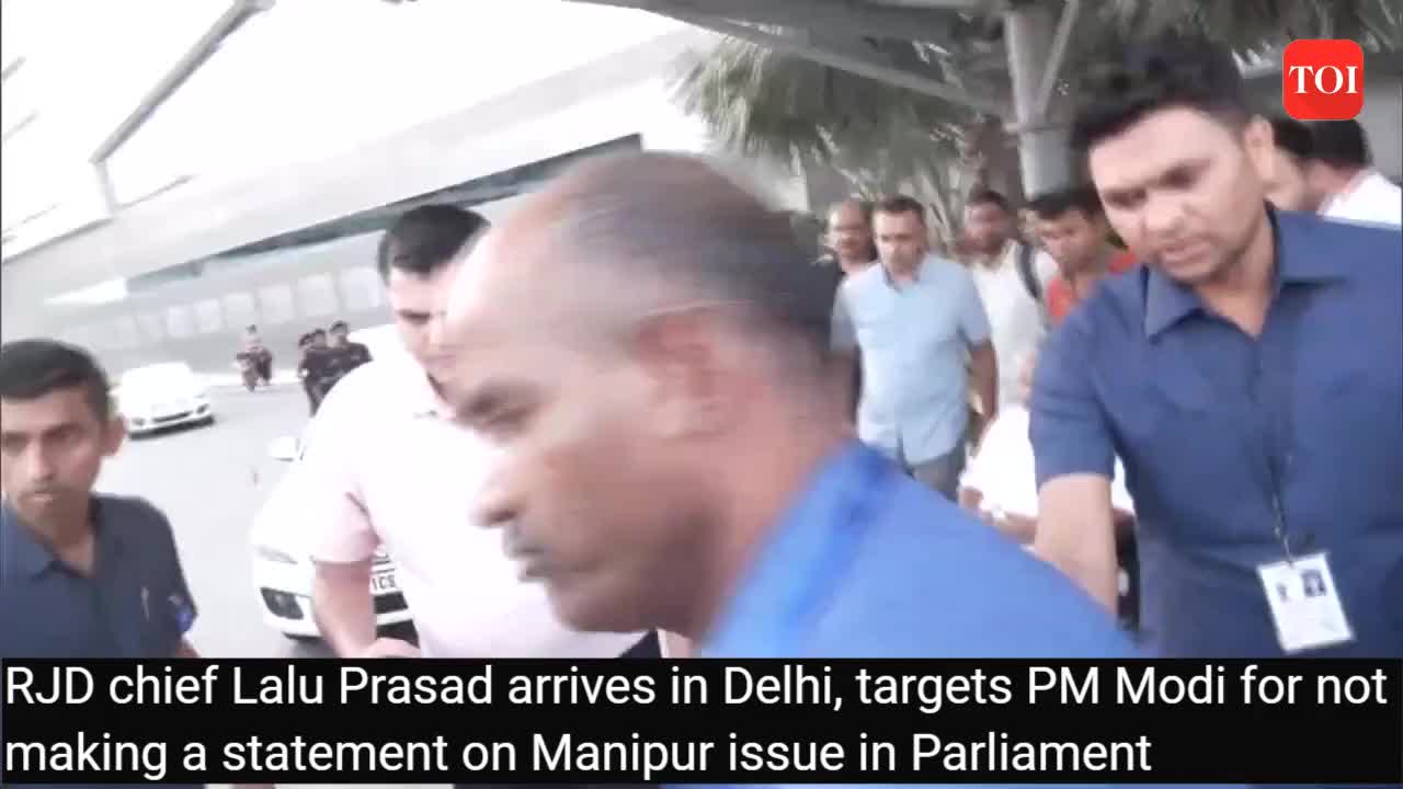 RJD chief Lalu Prasad targets PM for not making statement on Manipur ...